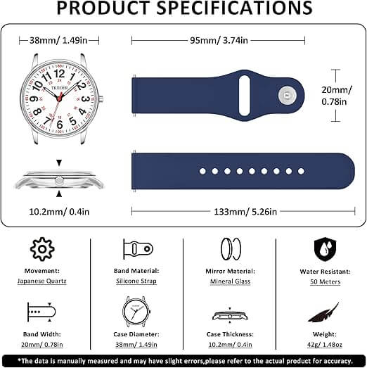 Waterproof Wristwatch – Luminous Dial Men's Watch for Sports and Outdoors