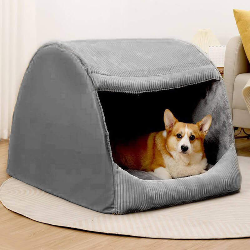 Dog Tent Bed Cozy – Soft Warm Cave Style for Pets