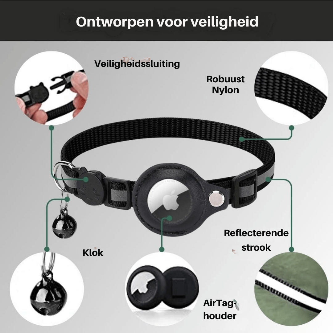 Cat Collar GPS Tracker – Safety Closure Adjustable Pet Accessory