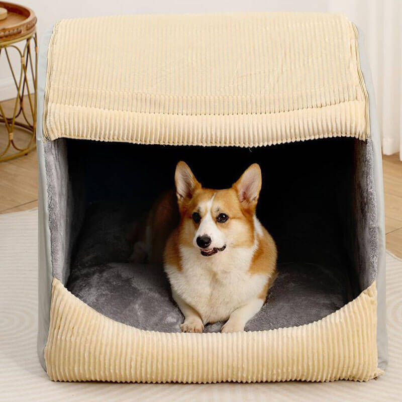 Dog Tent Bed Cozy – Soft Warm Cave Style for Pets