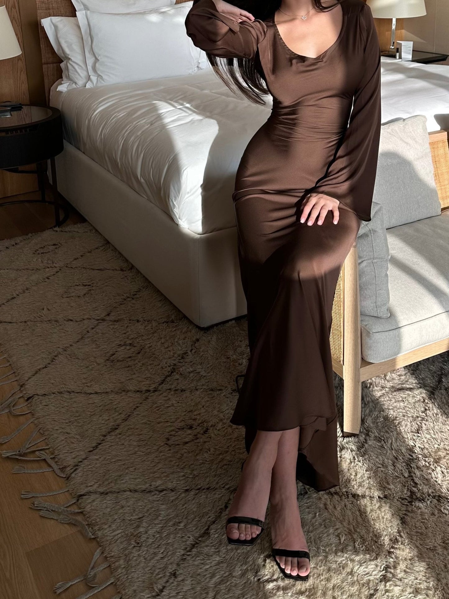 Maxi Dress Long Sleeve – Elegant Evening Gown for Women