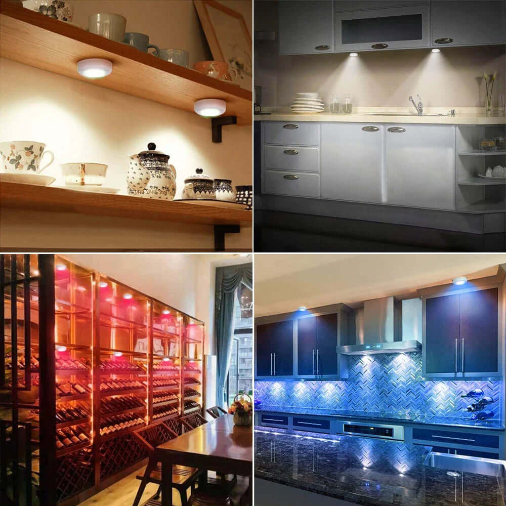 LED Cabinet Light with Remote – Wireless Night Light for Home Use