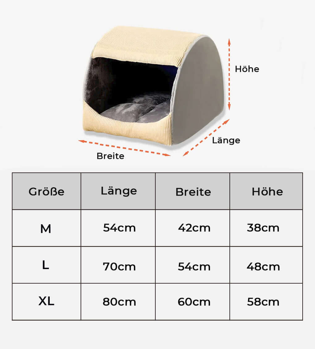 Dog Tent Bed Cozy – Soft Warm Cave Style for Pets