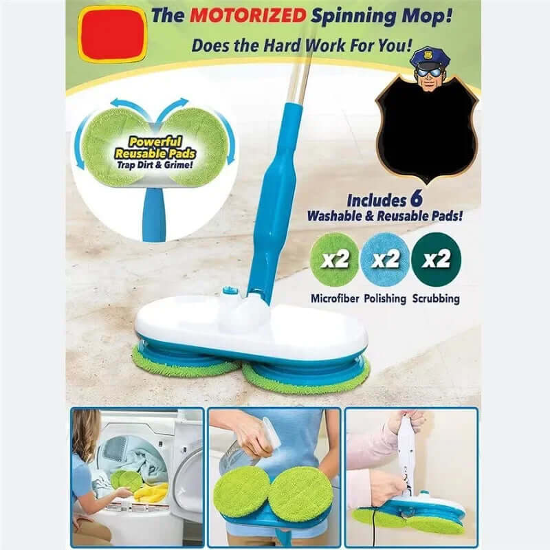 Electric Mop Wireless – Cordless Floor Cleaner with Spin Technology