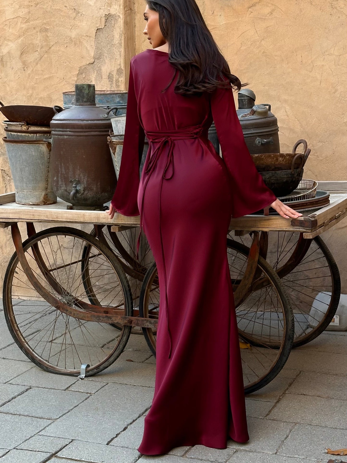 Maxi Dress Long Sleeve – Elegant Evening Gown for Women