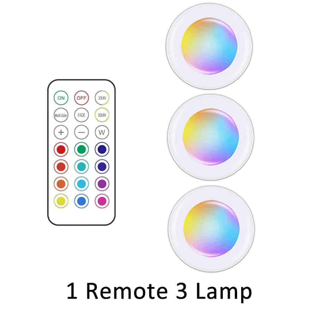 LED Cabinet Light with Remote – Wireless Night Light for Home Use
