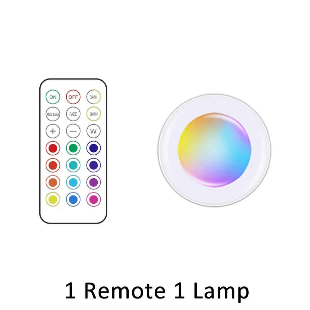 LED Cabinet Light with Remote – Wireless Night Light for Home Use