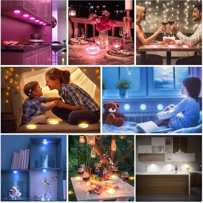 LED Cabinet Light with Remote – Wireless Night Light for Home Use