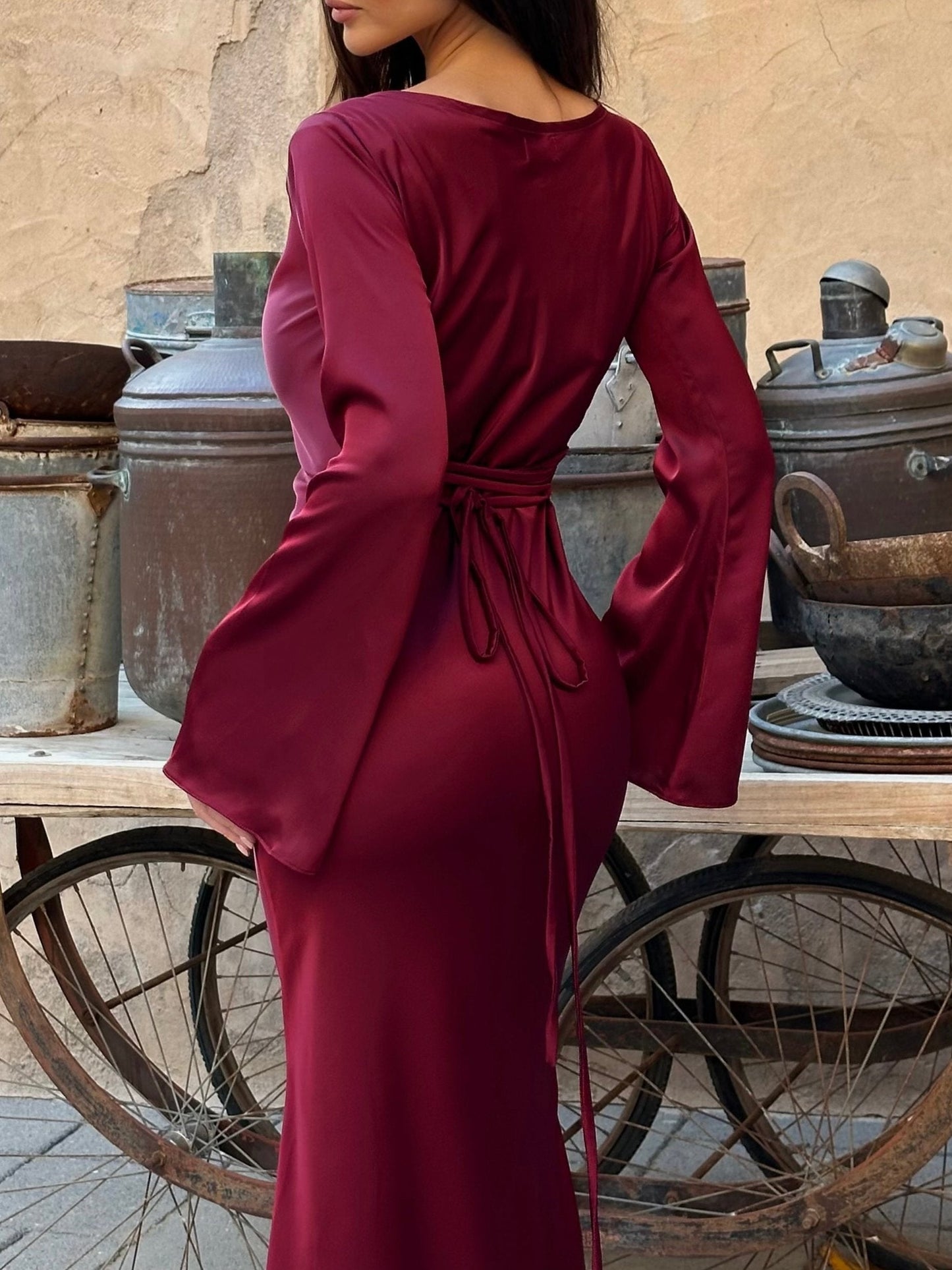 Maxi Dress Long Sleeve – Elegant Evening Gown for Women