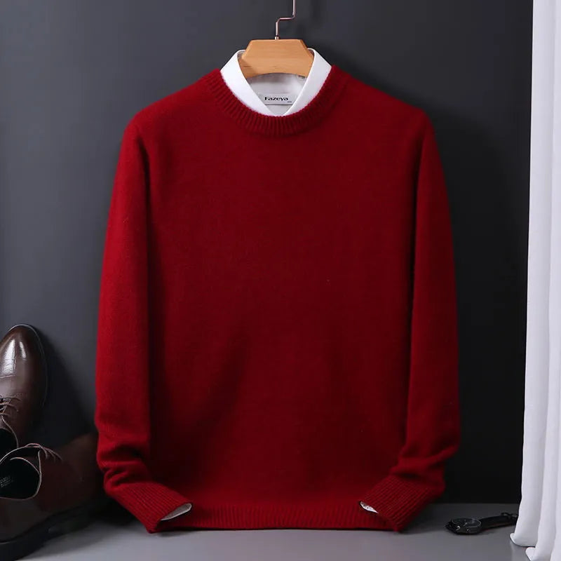 Men's Cashmere Sweater – Stylish Warm Knit Pullover for Winter