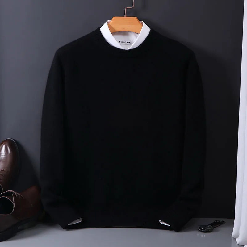 Men's Cashmere Sweater – Stylish Warm Knit Pullover for Winter