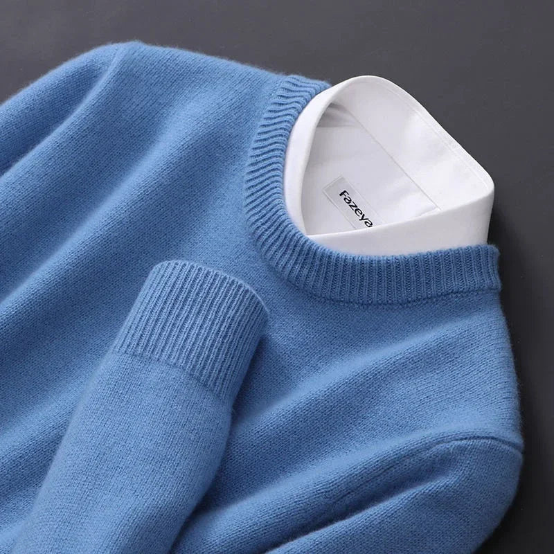 Men's Cashmere Sweater – Stylish Warm Knit Pullover for Winter