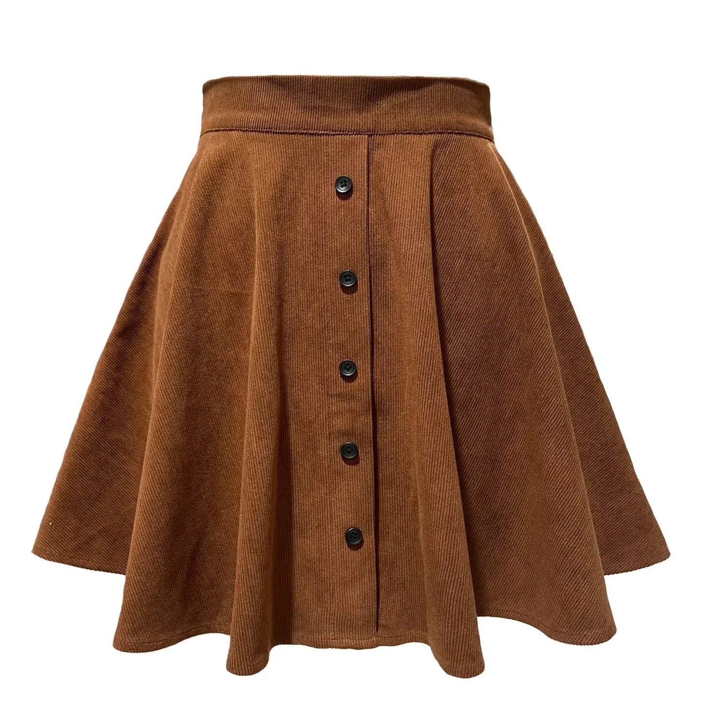 High-Waist Mini Cord Skirt – Stylish Women's Casual Fashion