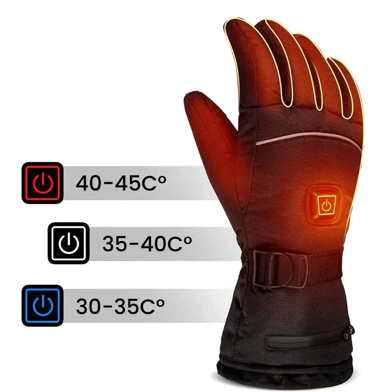 Electric Heated Gloves Waterproof – Warm Winter Gear for Cold Weather