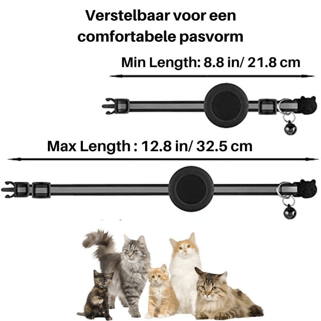 Cat Collar GPS Tracker – Safety Closure Adjustable Pet Accessory