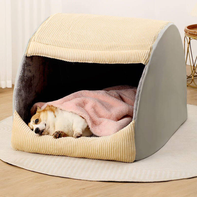 Dog Tent Bed Cozy – Soft Warm Cave Style for Pets