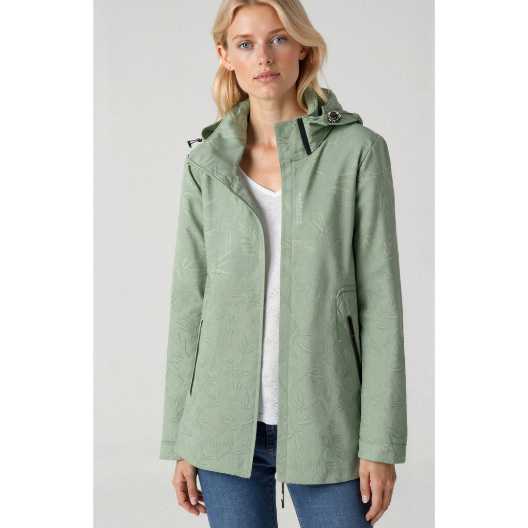 Chaqueta cortaviento mujer – Chaqueta con capucha y cremallera ligera