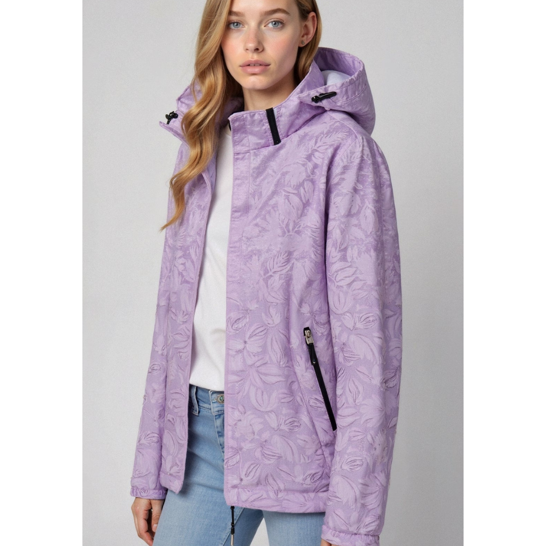 Chaqueta cortaviento mujer – Chaqueta con capucha y cremallera ligera