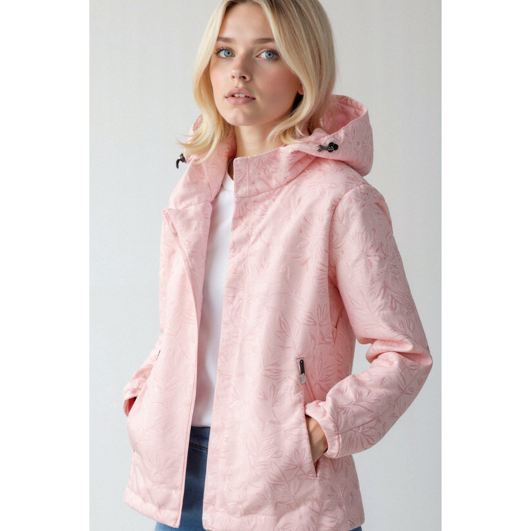 Chaqueta cortaviento mujer – Chaqueta con capucha y cremallera ligera