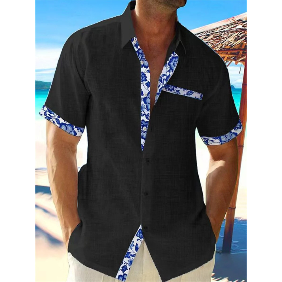 Camisa de verano para hombres – Camisa corta con botones y diseño fresco