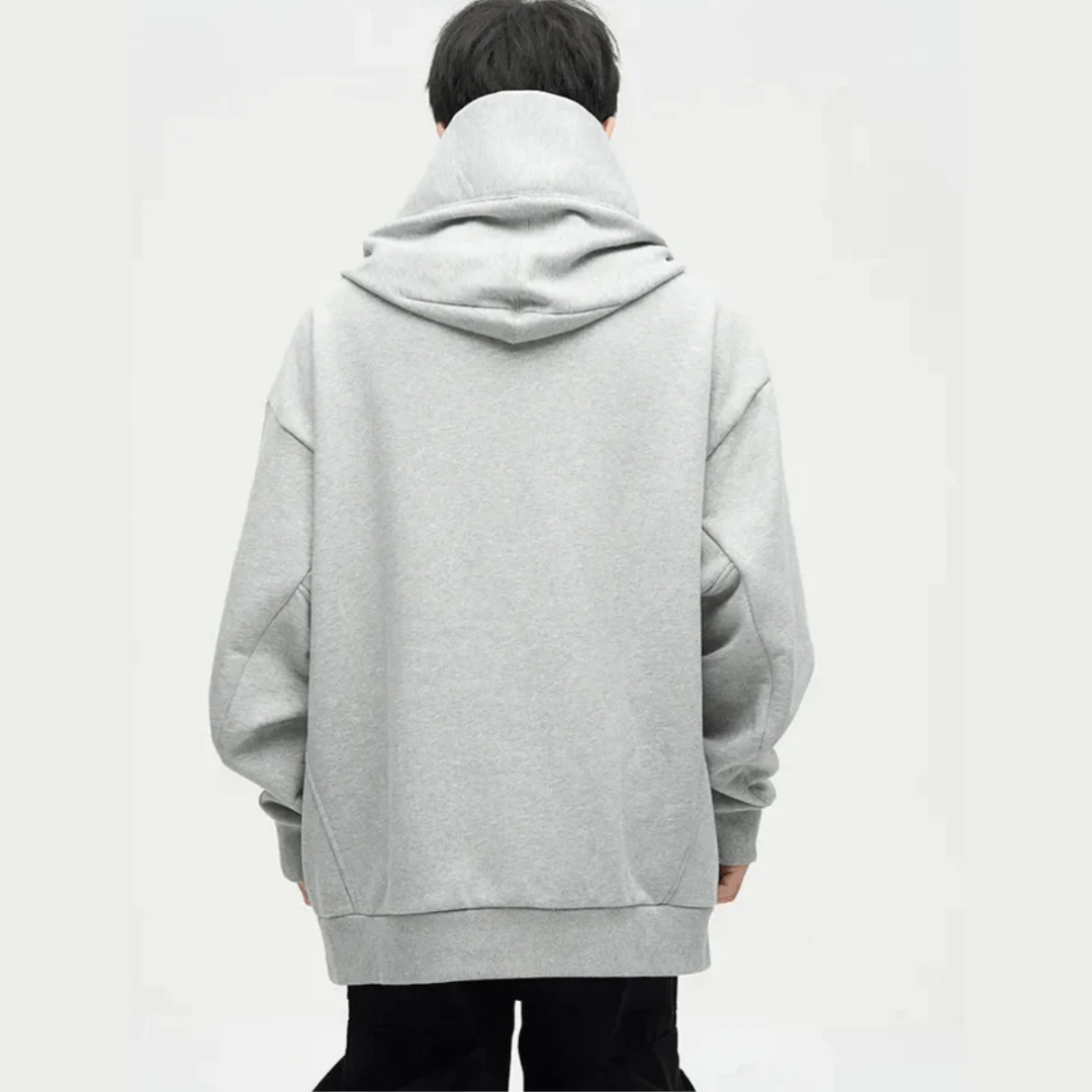 Sudadera con capucha hombre – Sudadera oversized cálida de doble panel