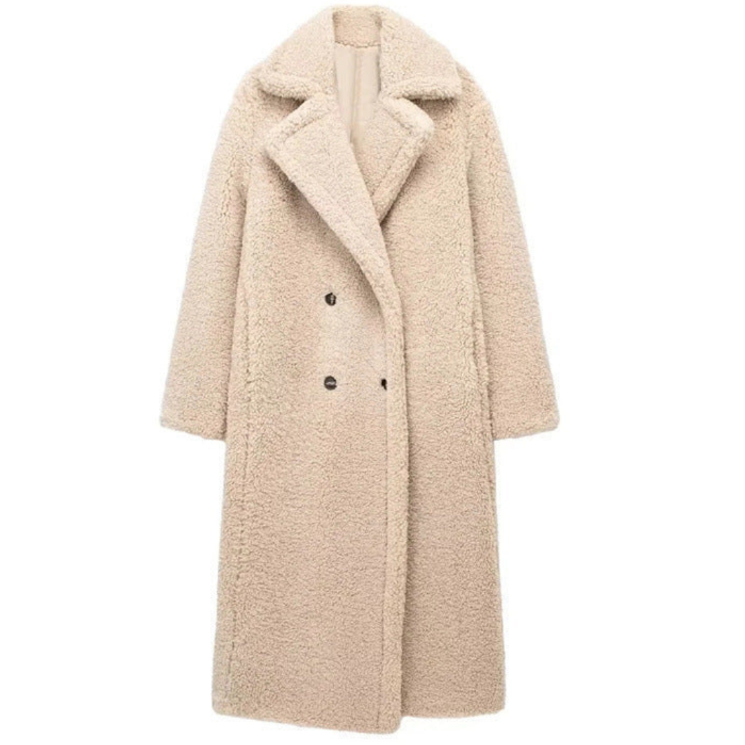 Abrigo largo mujer – Trench suave y cálido para invierno