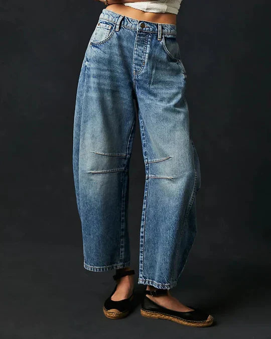 Jeans de tubo mujer – Pantalones ajustados de cintura media y estilo moderno