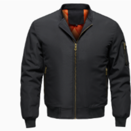 Chaqueta bomber hombre – Abrigo cálido con cremallera y estilo moderno