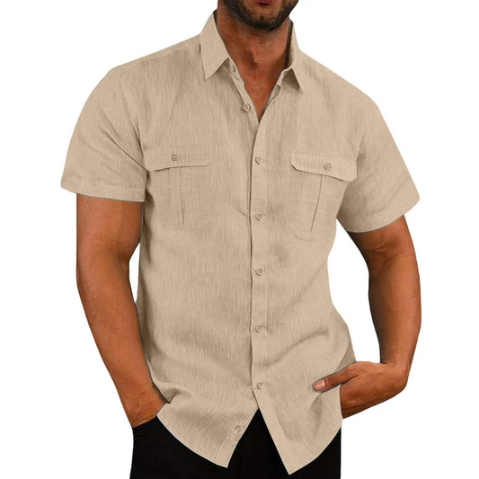 Camisa de manga corta hombre – Camisa estilosa con botones y diseño moderno