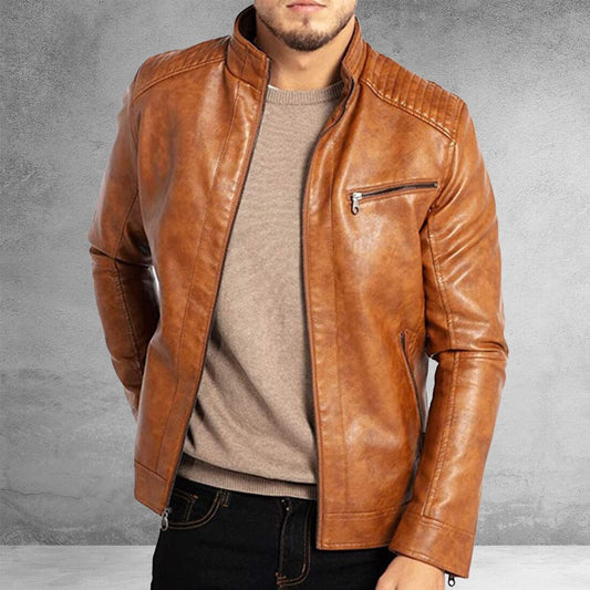 Men's Stylish Zip-Up Jacket – Premium Wind and Weather Resistant Fashion Outerwear