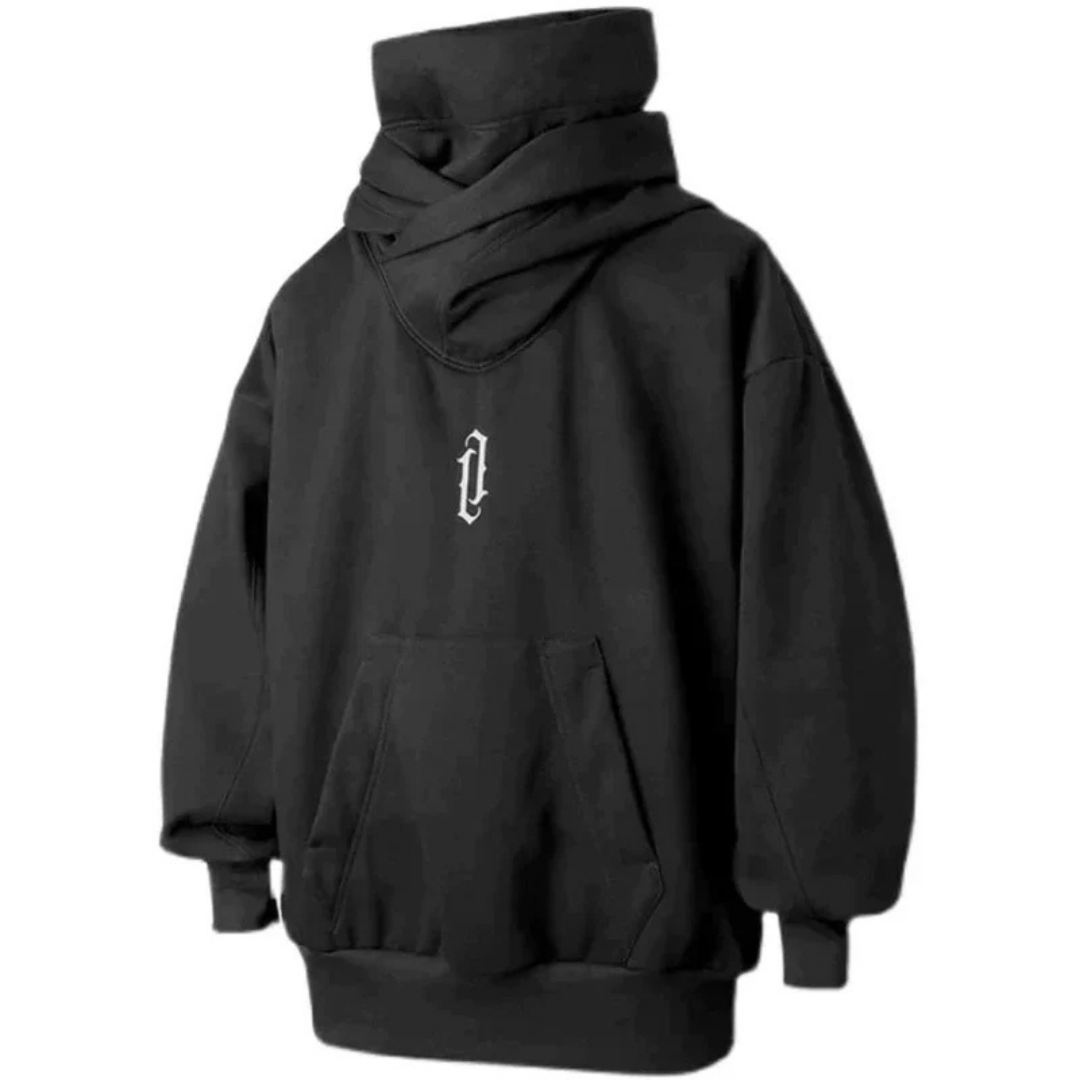 Sudadera con capucha hombre – Sudadera oversized cálida de doble panel