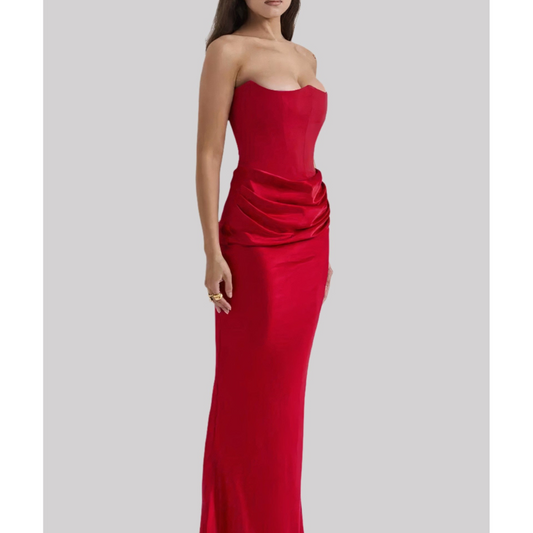 Vestido de Noche Mujer – Maxi elegante y fluido para ocasiones especiales