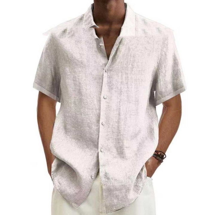 Camisa de Hombre Casual – Camisa de Manga Corta para Verano