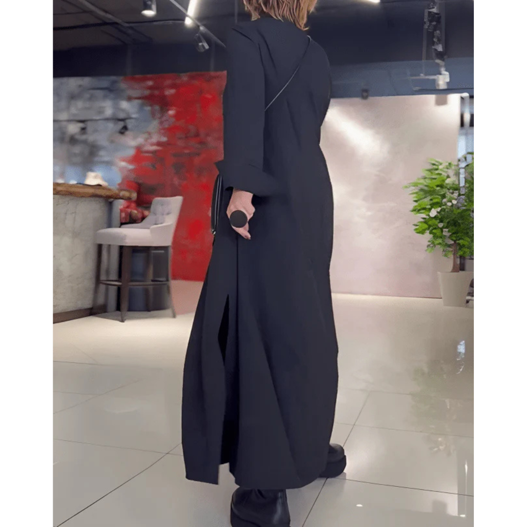 Vestido Maxi Elegante Mujer – Camisa Suelta y Chic para Ocasiones