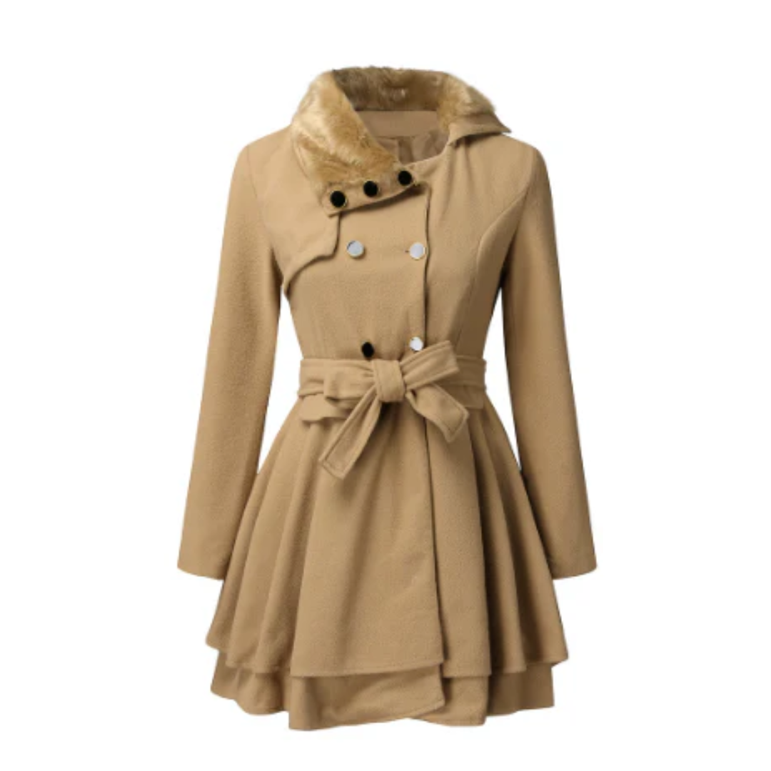 Abrigo trench dama – Abrigo sofisticado con cinturón elegante