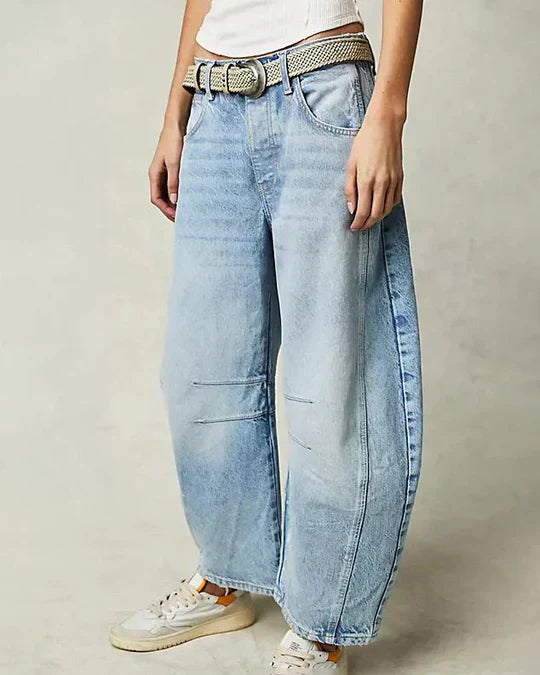 Jeans de tubo mujer – Pantalones ajustados de cintura media y estilo moderno