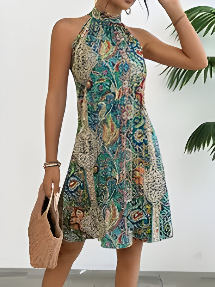 Vestido de verano floral mujer – Vestido ligero y elegante con estampado para ocasiones