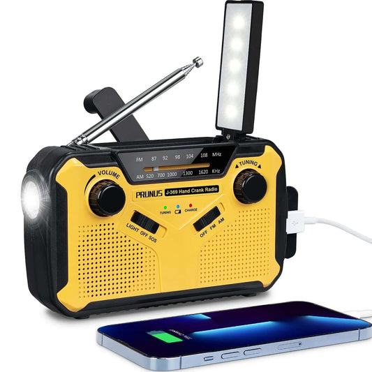 Emergency Radio Solar Crank – Multifunctional Survival Tool with Flashlight & USB