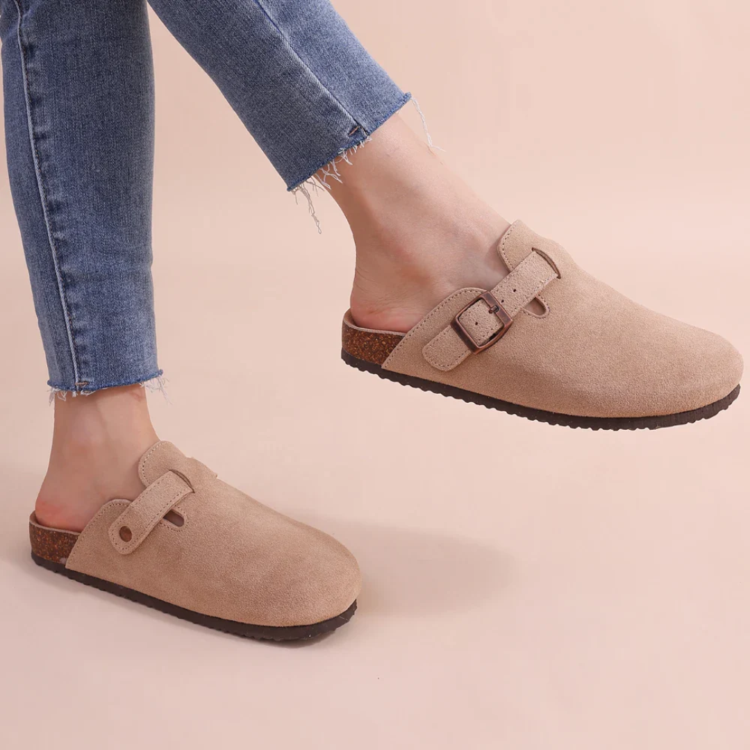 Zuecos Planos Unisex – Zapatos de Deslizamiento Cómodos y Elegantes