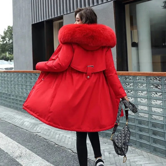 Parka dama cálida con cremallera – Abrigo cómodo y elegante