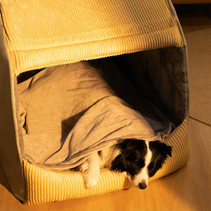 Dog Tent Bed Cozy – Soft Warm Cave Style for Pets