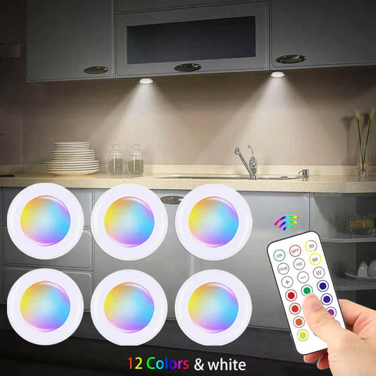 LED Cabinet Light with Remote – Wireless Night Light for Home Use