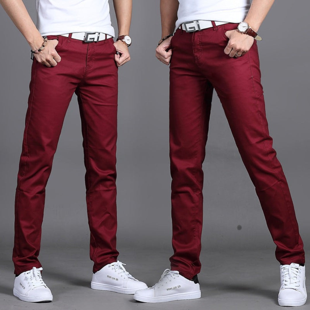 Pantalón Slim Fit Hombre – Pantalón Elástico Casual y Moderno