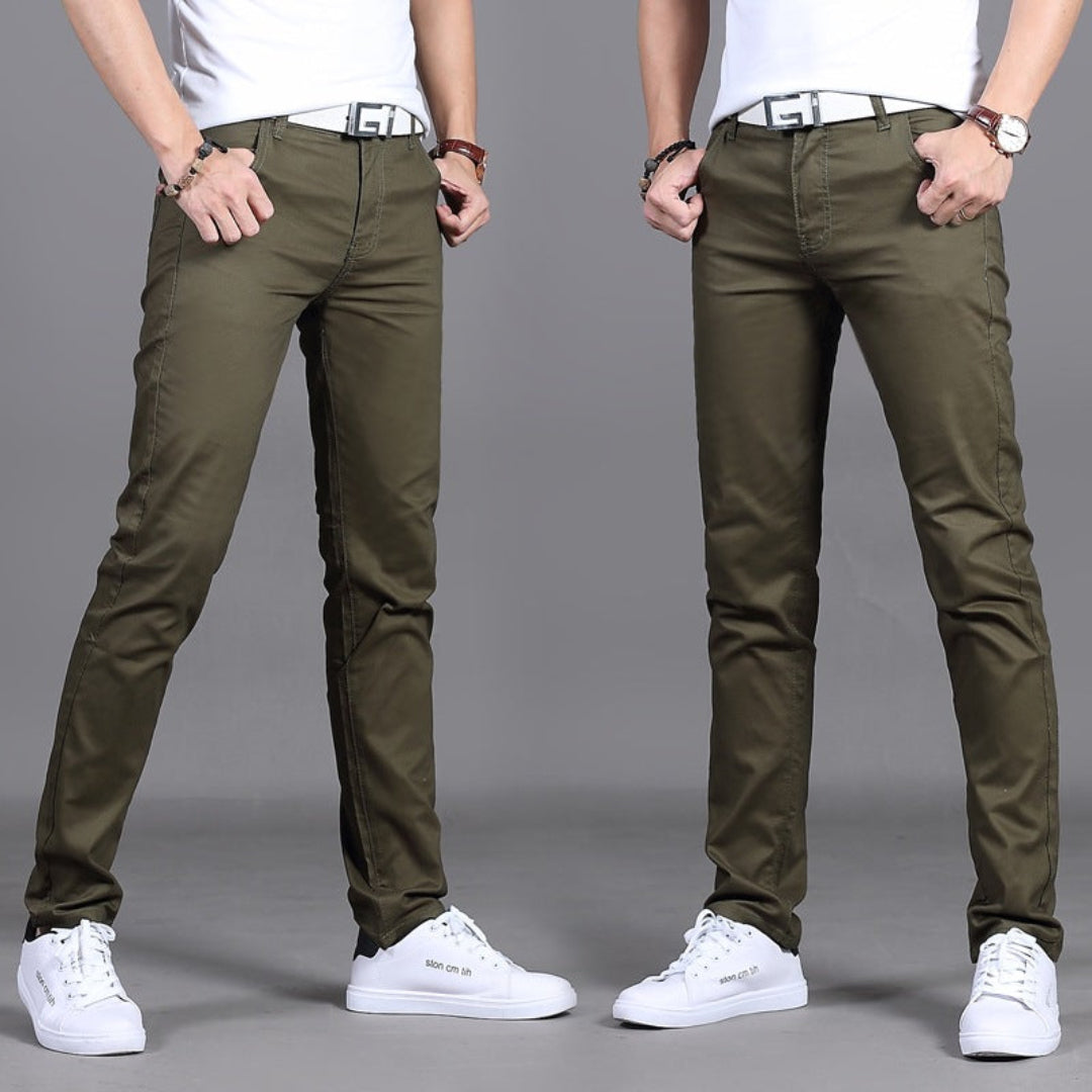 Pantalón Slim Fit Hombre – Pantalón Elástico Casual y Moderno