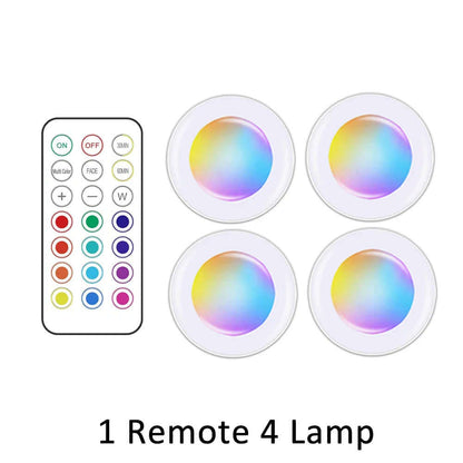 LED Cabinet Light with Remote – Wireless Night Light for Home Use