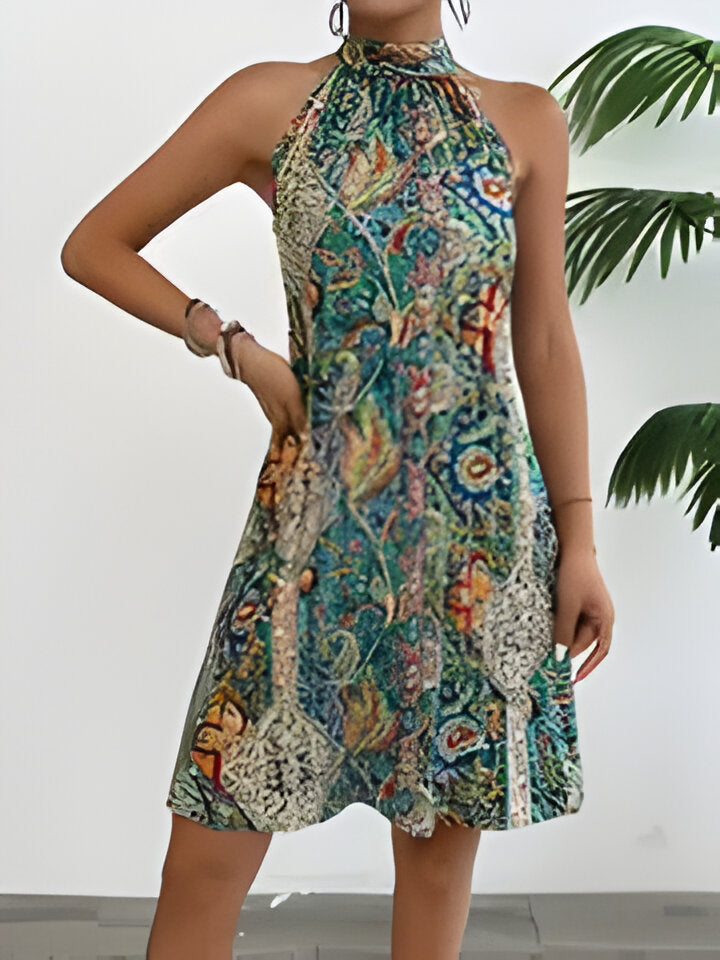 Vestido de verano floral mujer – Vestido ligero y elegante con estampado para ocasiones