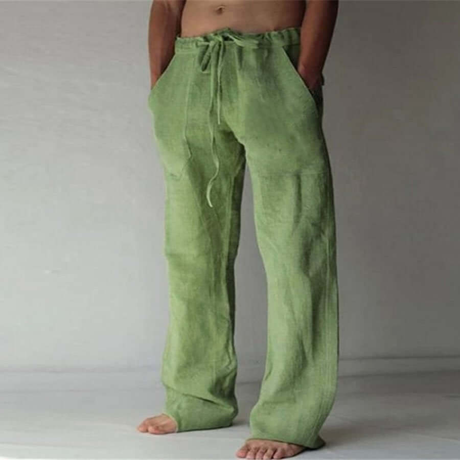 Pantalones Sueltos Hombre Verano – Con Cordón Ligeros y Cómodos