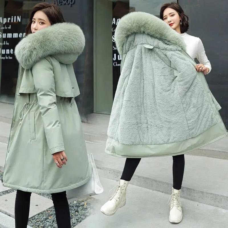 Parka dama cálida con cremallera – Abrigo cómodo y elegante