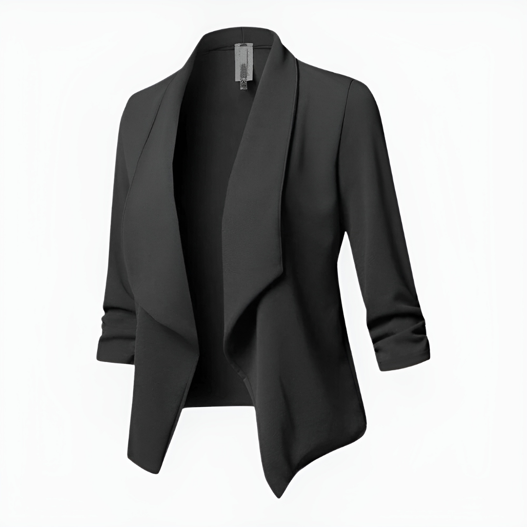 Blazer elegante dama – Chaqueta formal con mangas largas y diseño chic