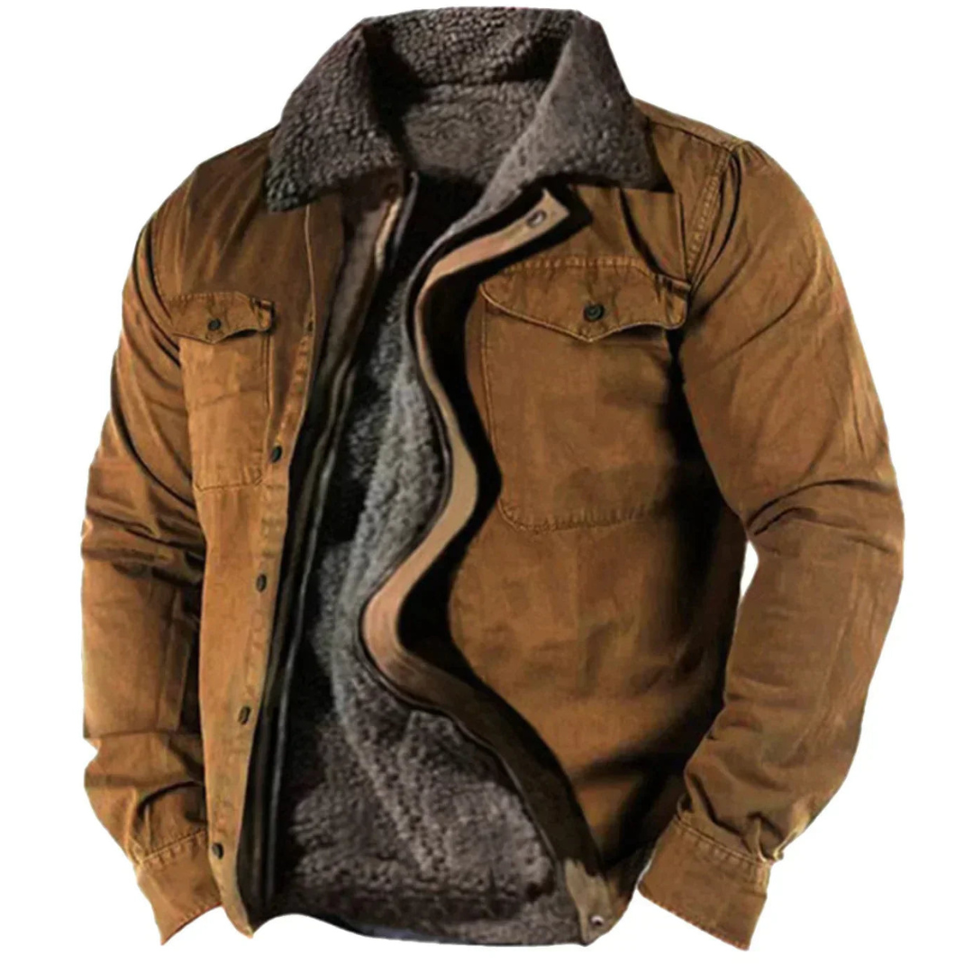 Chaqueta de Invierno Hombre – Abrigo Cálido con Botones y Estilo